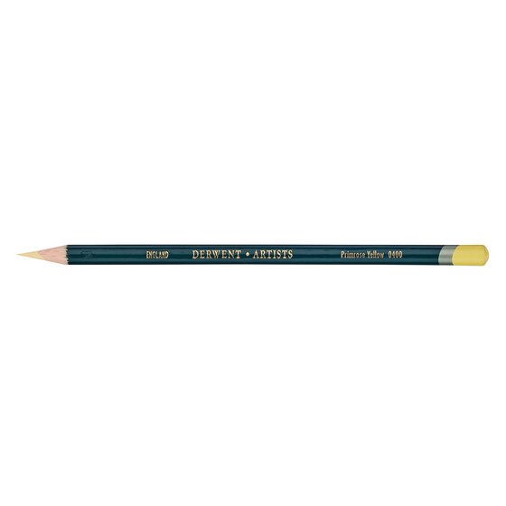 Derwent Artists Pencil – Primrose Yellow 0400 | Round Barrel Colour Grade
