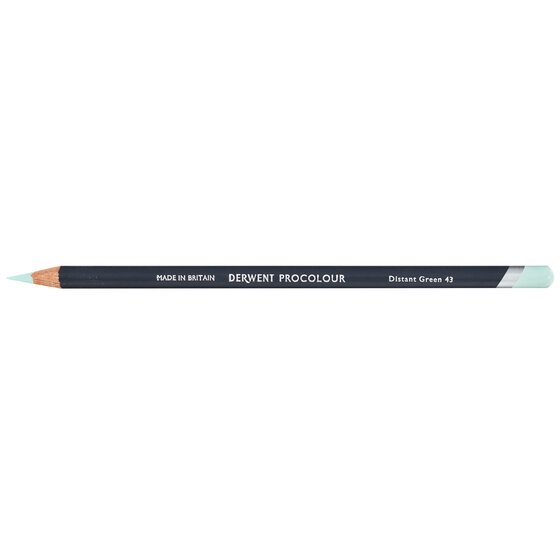 Derwent Procolour Pencil – Distant Green 43 | Round Barrel, Smudge-Free Finish