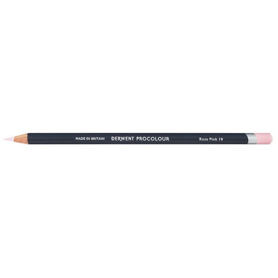 Derwent Procolour Pencil – Rose Pink 19 | Round Barrel, Smooth-Laydown Coloured Pencil for Drawing & Sketching