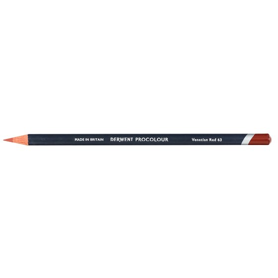 Derwent Procolour Pencil – Venetian Red 63 | Round Barrel, Highly Pigmented
