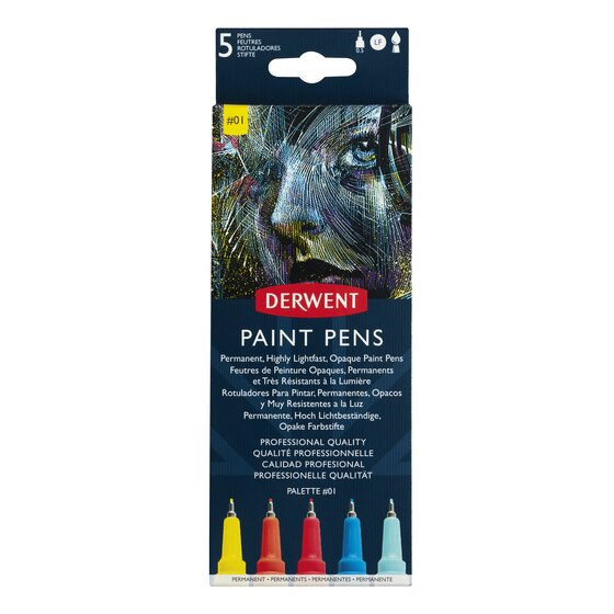 Derwent Paint Pen Palette #1 – Assorted Colours
