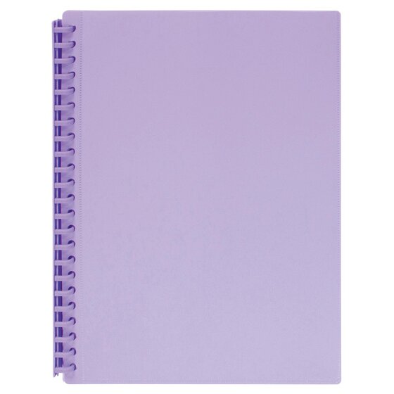 Marbig Clearview Refillable Display Book – 20 Pockets, Pastel Purple