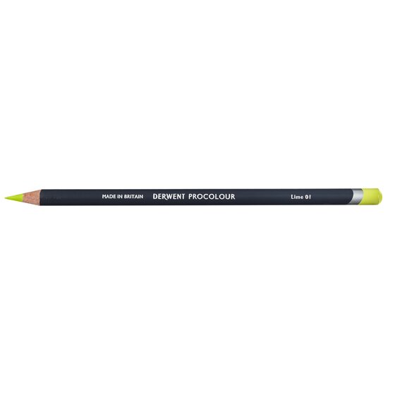 Derwent Procolour Pencil – Lime (01) – Smooth-Laydown Colour Pencil
