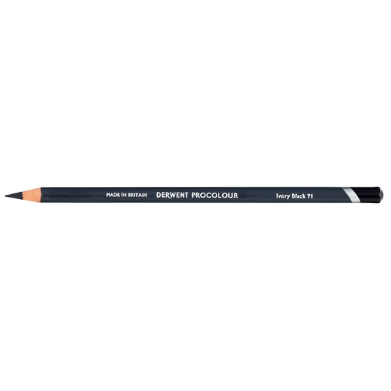 Derwent Procolour Pencil – Ivory Black 71 (Round Barrel)
