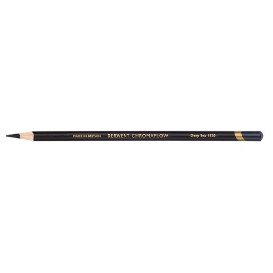 Derwent Chromaflow Pencil – Deep Sea | Vibrant, Blendable Colour for Art & Craft