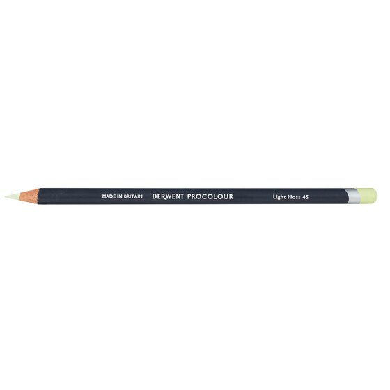 Derwent Procolour Pencil – Light Moss 45 | Round Barrel, Smudge-Free Finish