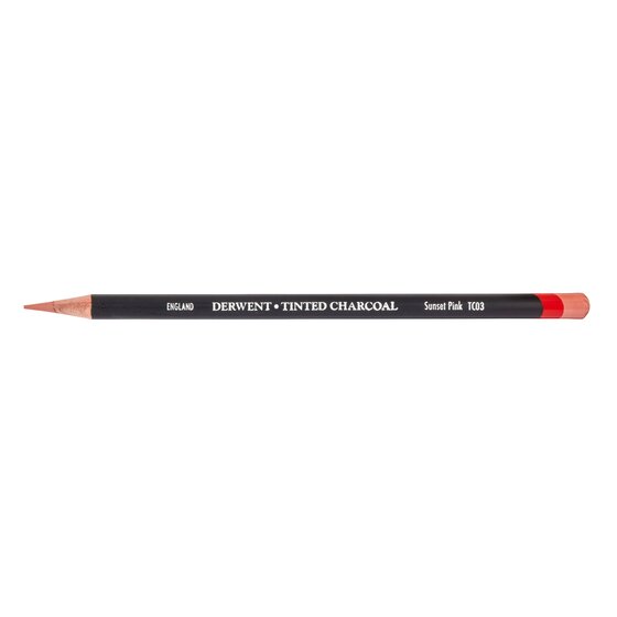 Derwent Tinted Charcoal Pencil – Sunset Pink (TC03)