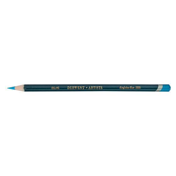 DERWENT Artists Pencil Kingfisher Blue 3800 – Round Barrel, Colour Grade