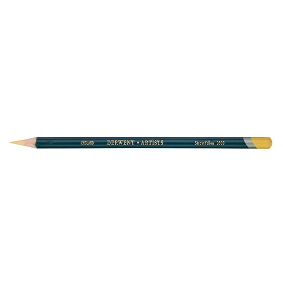 Derwent Artists Pencil – Straw Yellow 0500 | Round Barrel Colour Grade