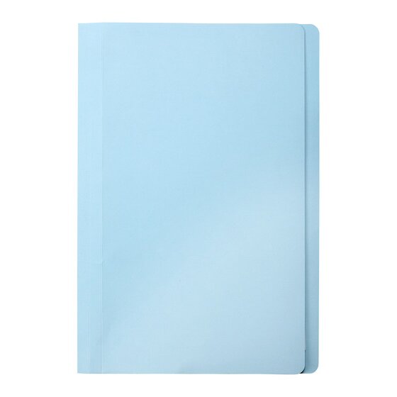 Marbig Manilla Folders – Foolscap, Light Blue Tab – Box of 100