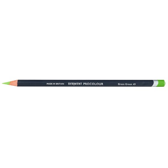 Derwent Procolour Pencil – Grass Green 49 | Smooth Laydown, Highly Pigmented Core