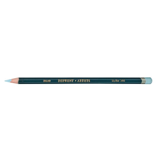 Derwent Artists Pencil – Sky Blue 3400 | Round-Barrel Colour Pencil for Drawing & Sketching