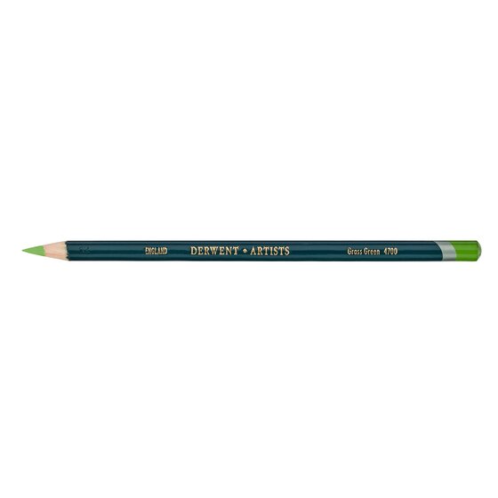 Derwent Artists Pencil – Grass Green 4700 | Round Barrel Colour-Grade Drawing Pencil
