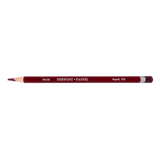 Derwent Pastel Pencil – Burgundy P220 | Soft, Blendable Colour-Grade Drawing Pencil