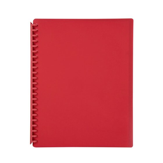 Marbig A4 Refillable Display Book – 20 Pocket – Red