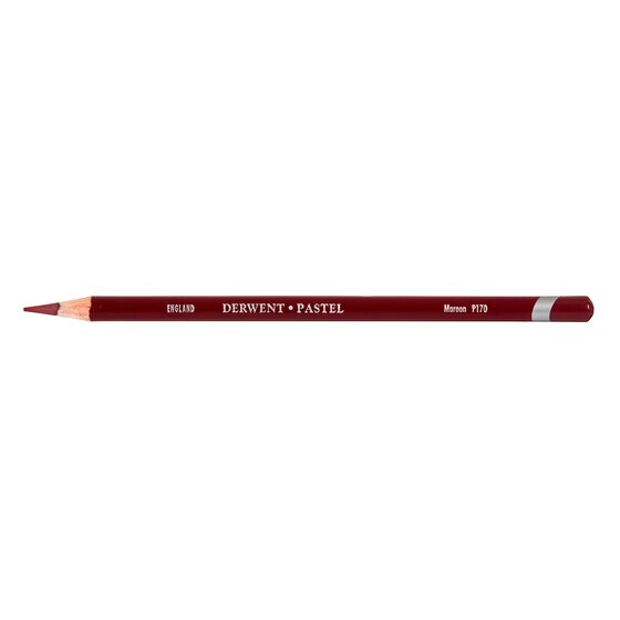 Derwent Pastel Pencil – Maroon P170 | Deep Warm Tone for Layered Drawing & Sketching
