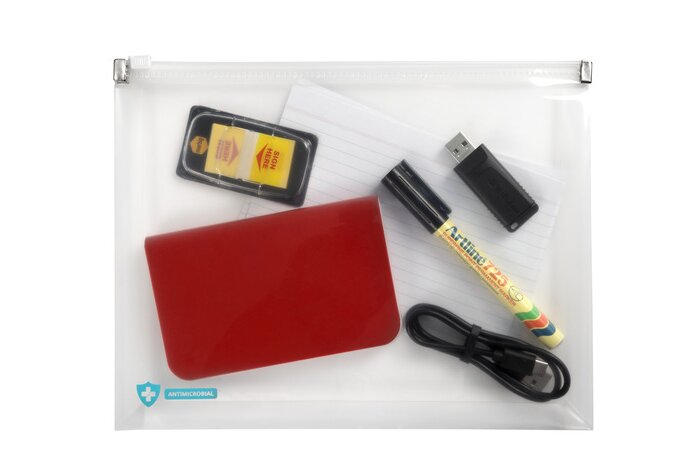 MARBIG PROFESSIONAL DOCUMENT WALLET WITH ZIP A5 CLEAR | DOCUMENT ...