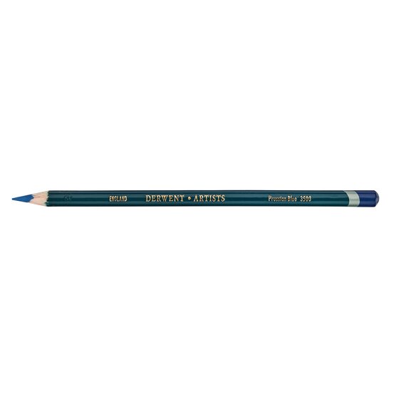 Derwent Artists Pencil – Prussian Blue 3500 | Round-Barrel Colour Pencil for Drawing & Sketching