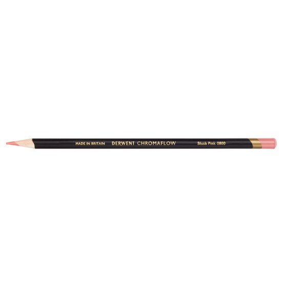 Derwent Chromaflow Pencil – Blush Pink | Vibrant, Blendable Colour for Art & Craft