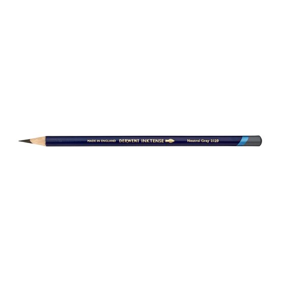 Derwent Inktense Pencil – Neutral Grey (Soft, Watersoluble, Dries Permanent)
