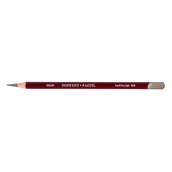 Derwent Pastel Pencil – French Grey Light (P670) | Soft Pastel Texture in a Pencil Format