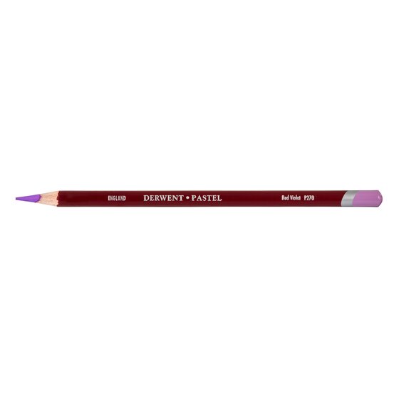 Derwent Pastel Pencil – Red Violet (P270) | Soft-Pigment Colour-Grade Drawing Pencil