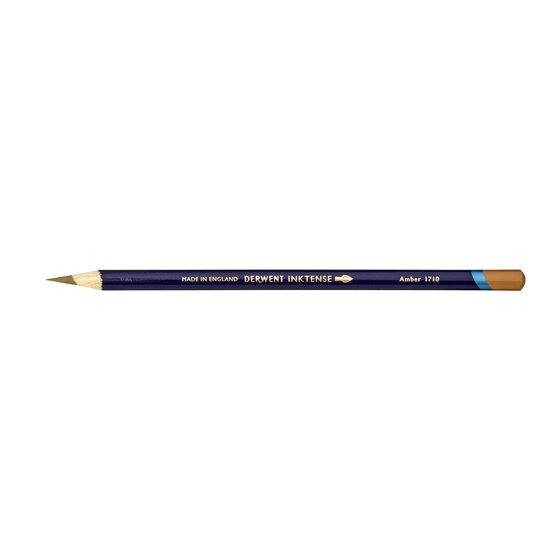 Derwent Inktense Pencil – Amber 1710 | Water-Soluble Ink Pencil for Paper, Fabric & More