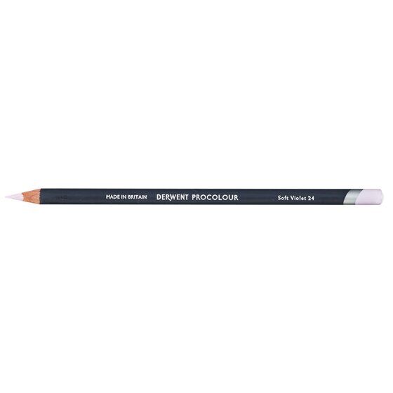 Derwent Procolour Pencil – Soft Violet 24 | Smooth-Laid Colour Pencil for Drawing & Sketching