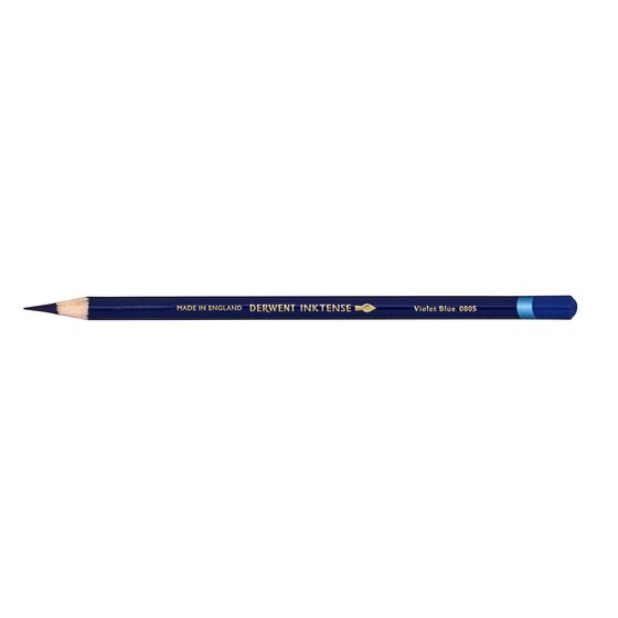 Derwent Inktense Pencil – Violet Blue | Water-Soluble Art Pencil for Paper, Fabric, Wood & Ceramic