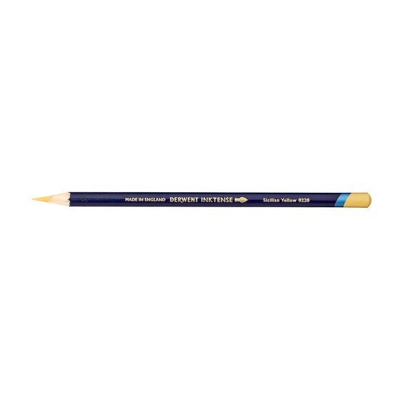 Derwent Inktense Pencil – Sicilian Yellow (0220) | Water-Soluble Art Pencil for Paper, Fabric, Wood & Ceramic