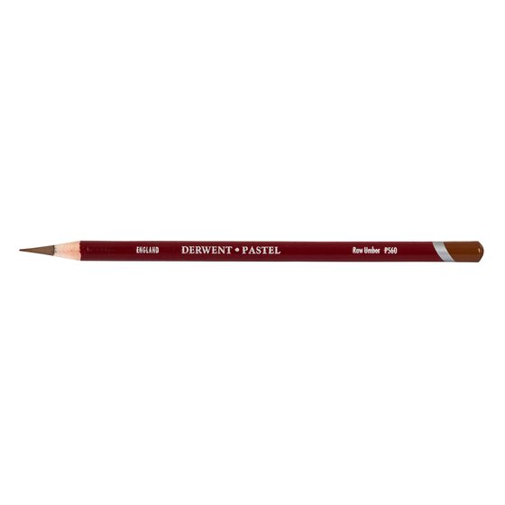 Derwent Pastel Pencil – Raw Umber P560 | Warm Neutral Drawing Pencil for Art & Sketching