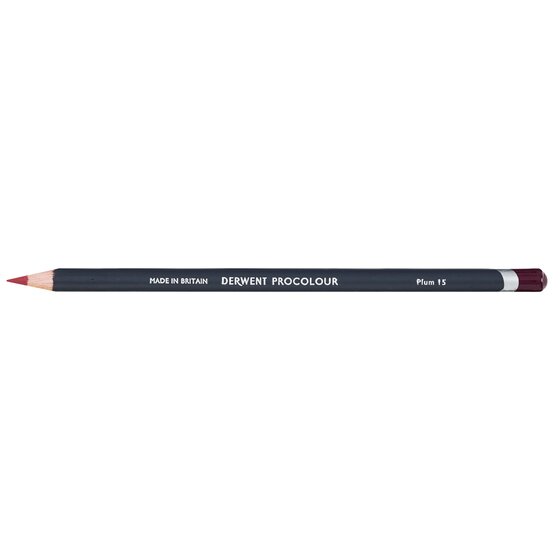 Derwent Procolour Pencil – Plum 15 | Round Barrelled Coloured Pencil for Drawing & Sketching