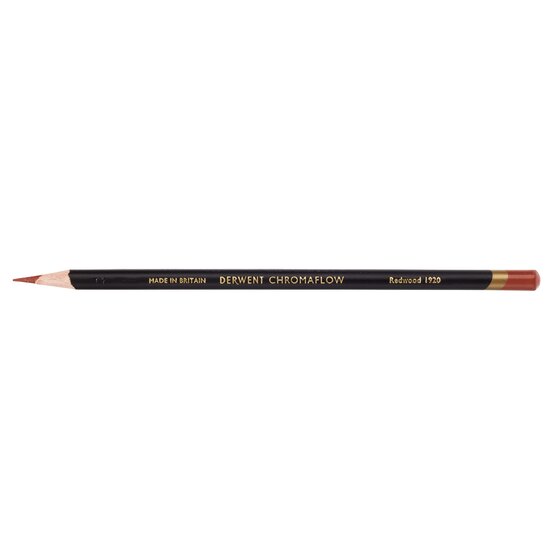 Derwent Chromaflow Pencil – Redwood | Bold, Blendable Colour for Art & Craft