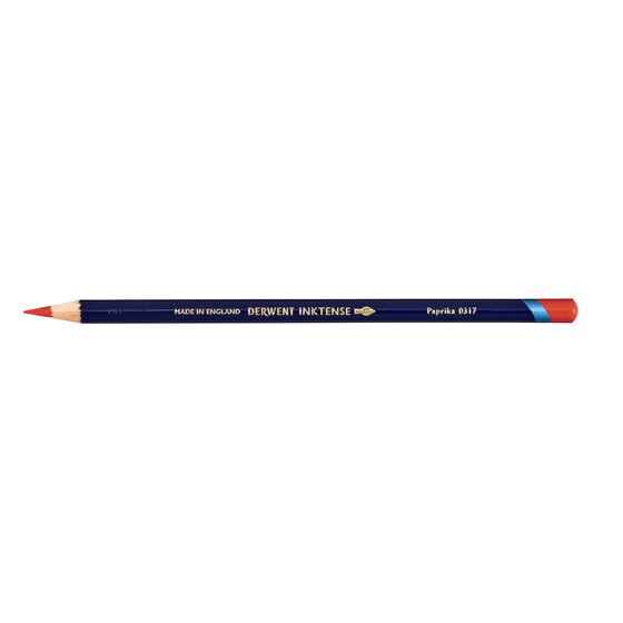 Derwent Inktense Pencil – Paprika | Water-Soluble Ink Pencil for Paper, Ceramic, Wood & Fabric