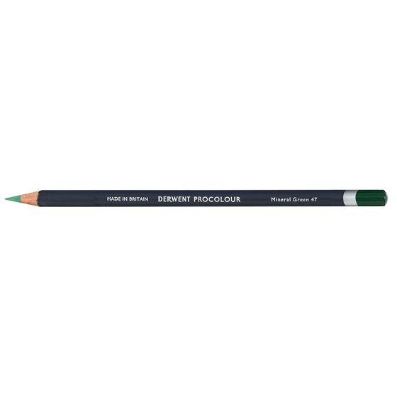 Derwent Procolour Pencil – Mineral Green 47 | Smooth Laydown, Clean Smudge-Free Finish