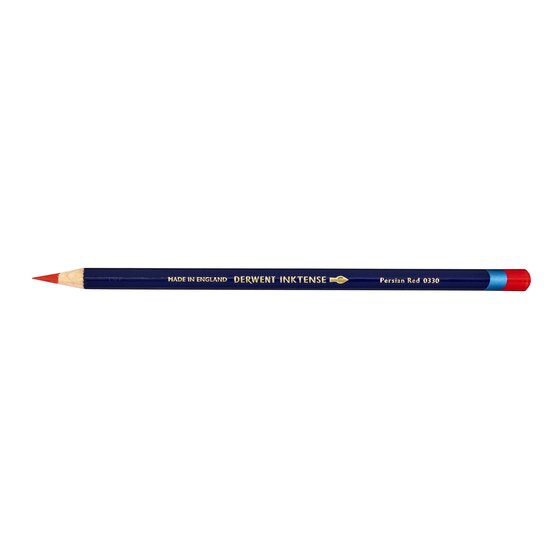 Derwent Inktense Pencil – Persian Red | Water-Soluble Ink Pencil for Paper, Ceramic, Wood & Fabric