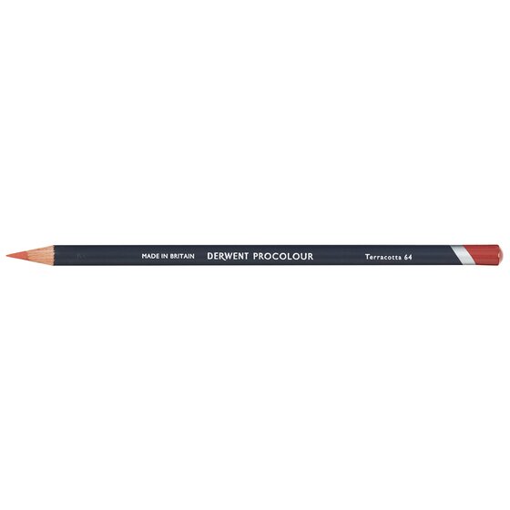 Derwent Procolour Pencil – Terracotta 64 | Round Barrel, Highly Pigmented