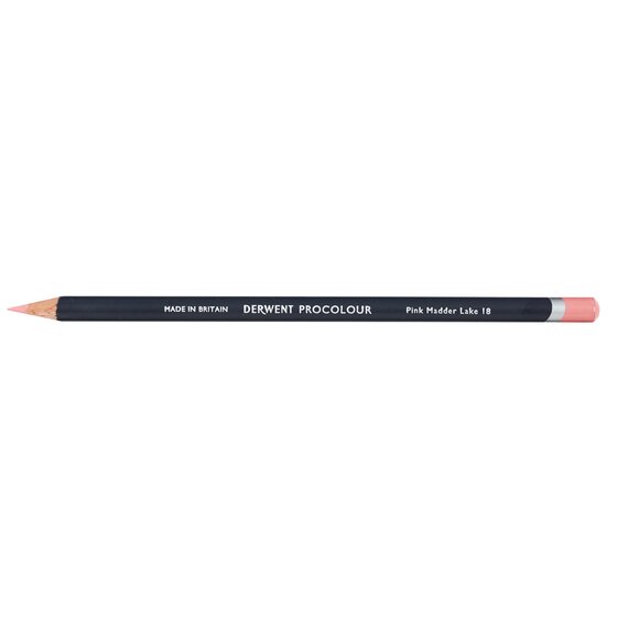 Derwent Procolour Pencil – Pink Madder Lake 18 | Round Barrel, Smudge-Free Coloured Pencil for Drawing & Sketching