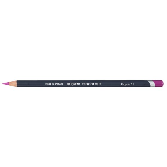 Derwent Procolour Pencil – Magenta 21 | Round Barrel, Smooth-Laydown Coloured Pencil for Drawing & Sketching