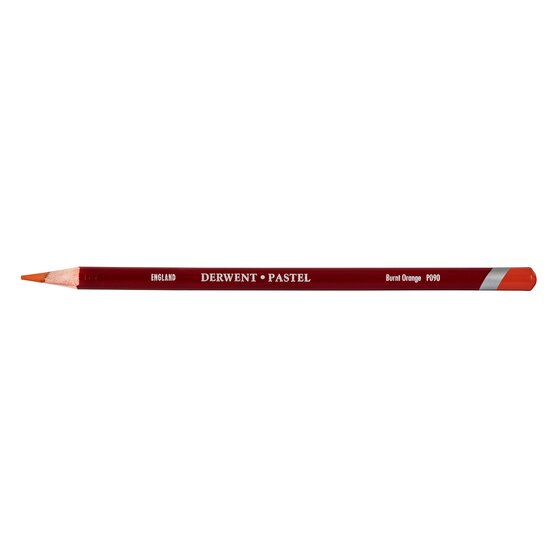 Derwent Pastel Pencil – Burnt Orange P090 | Soft, Blendable Colour for Drawing & Sketching