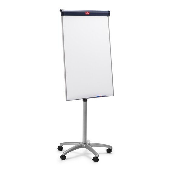 Nobo Barracuda Mobile Easel with Oversized Magnetic Drywipe Board – 1750 to 2000mm Height-Adjustable