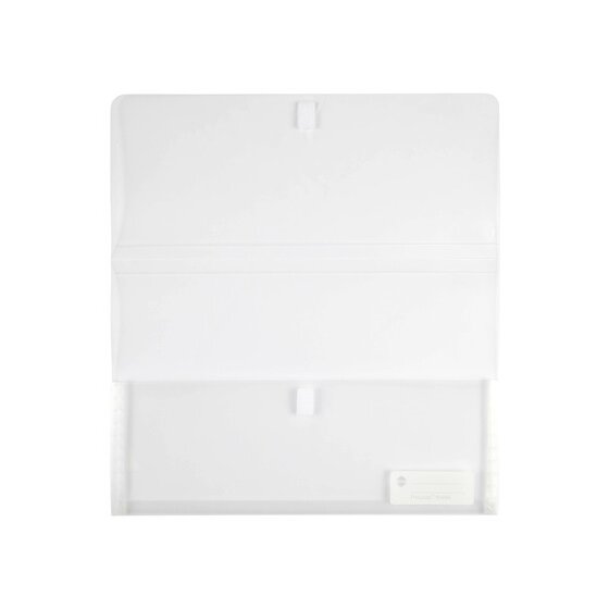 MARBIG POLYPICK FOOLSCAP DOCUMENT WALLET CLEAR