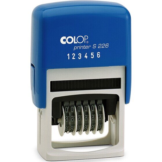 COLOP S226B 6-Band Self-Inking Numberer Stamp – 4mm Black