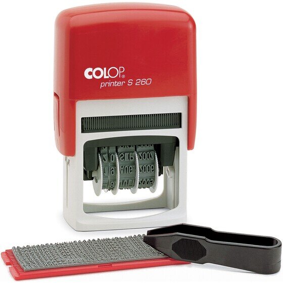 COLOP S260 DIY Self-Inking Stamp Set – 4mm Custom Message