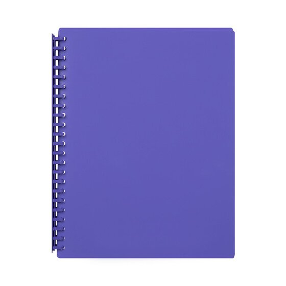 Marbig A4 Refillable Display Book – 20 Pocket – Purple