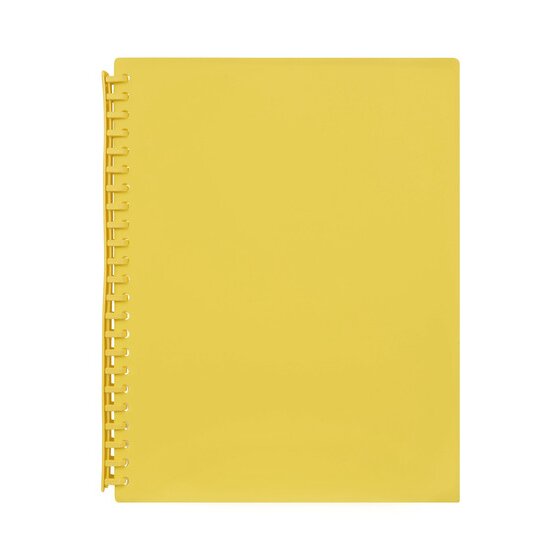 Marbig A4 Refillable Display Book – 20 Pockets – Yellow
