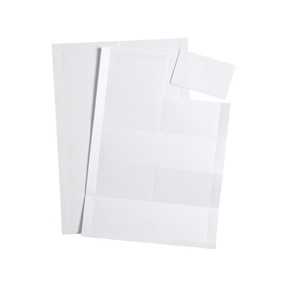 Rexel Convention Badge Insert Cards – 250 Pack on A4 Sheets