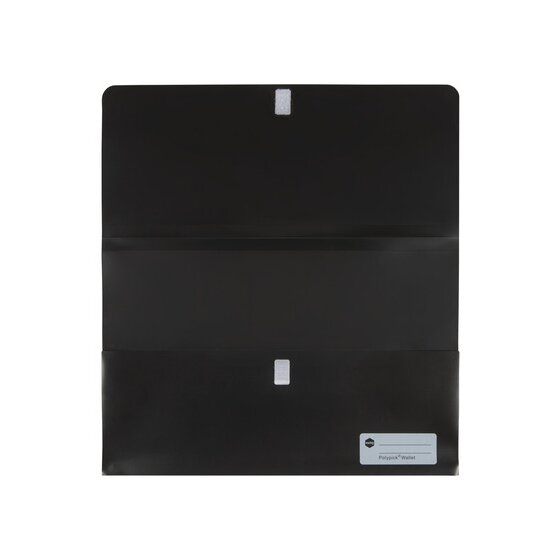 MARBIG POLYPICK FOOLSCAP DOCUMENT WALLET BLACK