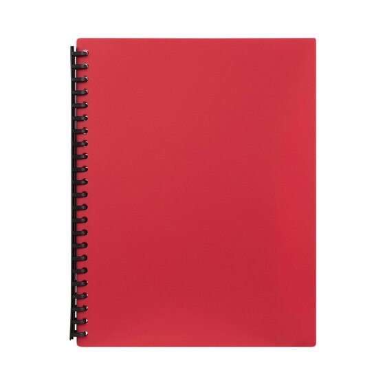Marbig A4 Refillable Display Book – 40 Pocket, Red