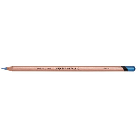 Derwent Metallic Pencil – Blue | Shimmer & Highlight for Dark Backgrounds